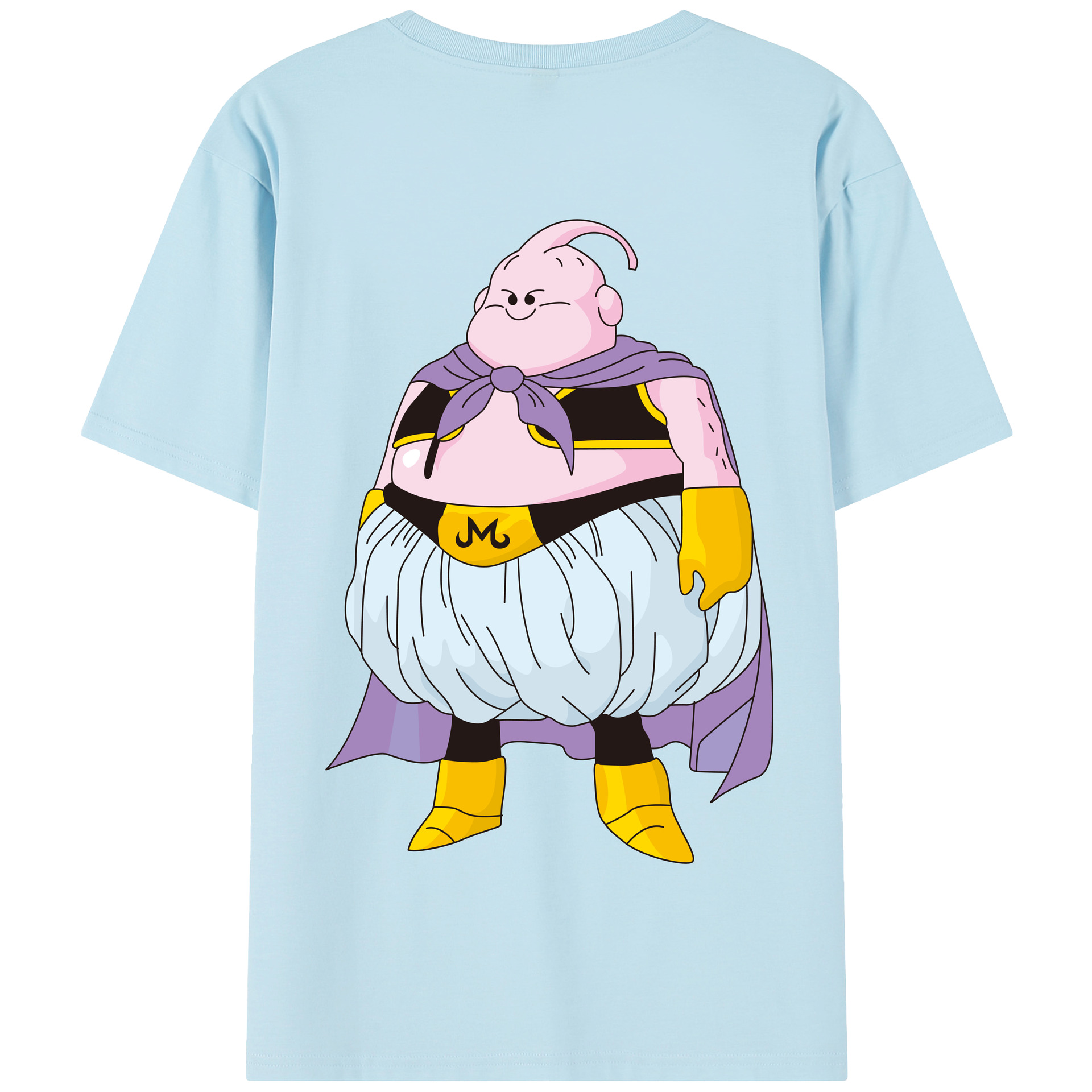 （画像用） ドラゴンボール 魔人ブウ DRAGON BALL Majin Buu 綿100％半袖Tシャツ（背面プリント）